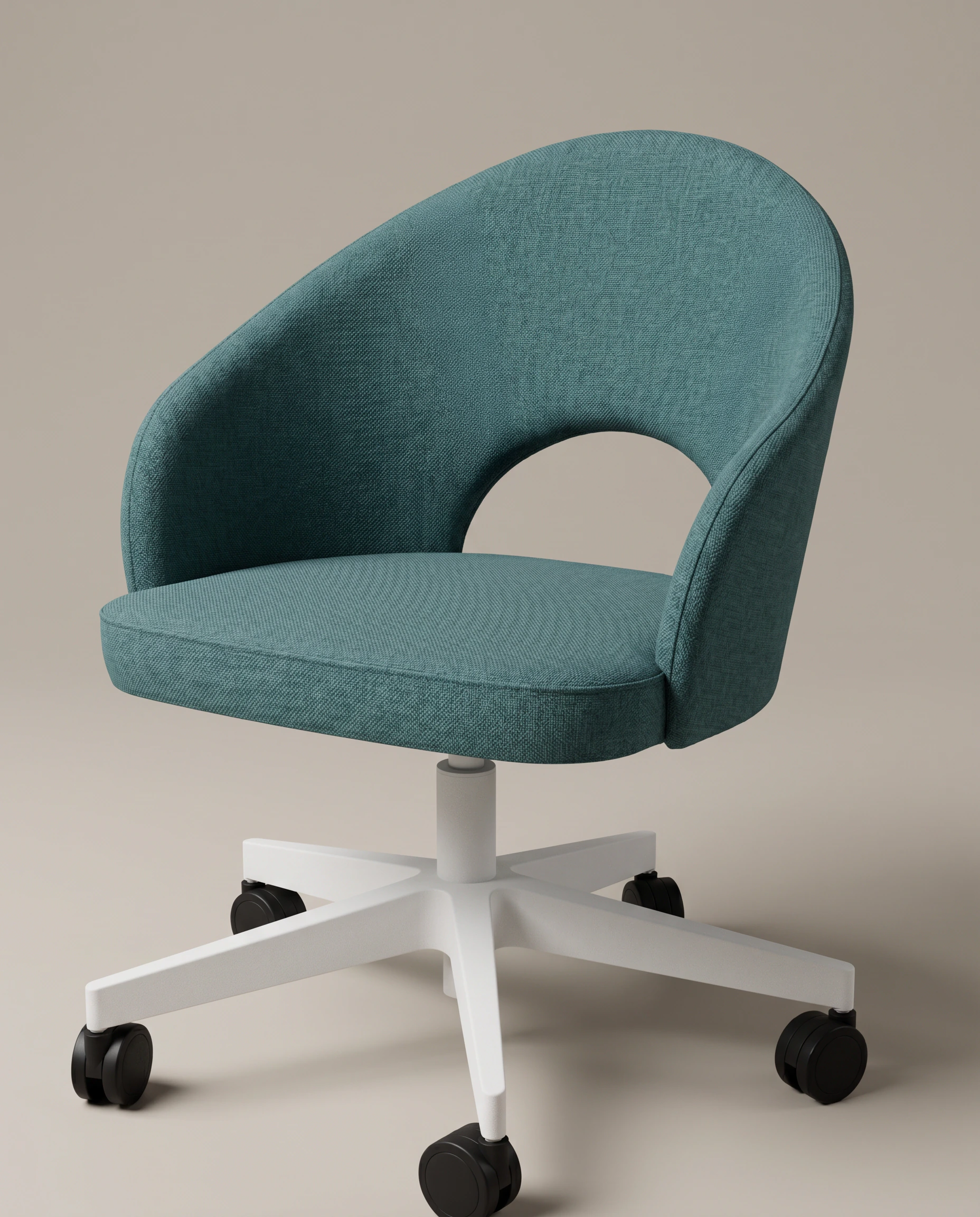 Swivel armchair in Metal