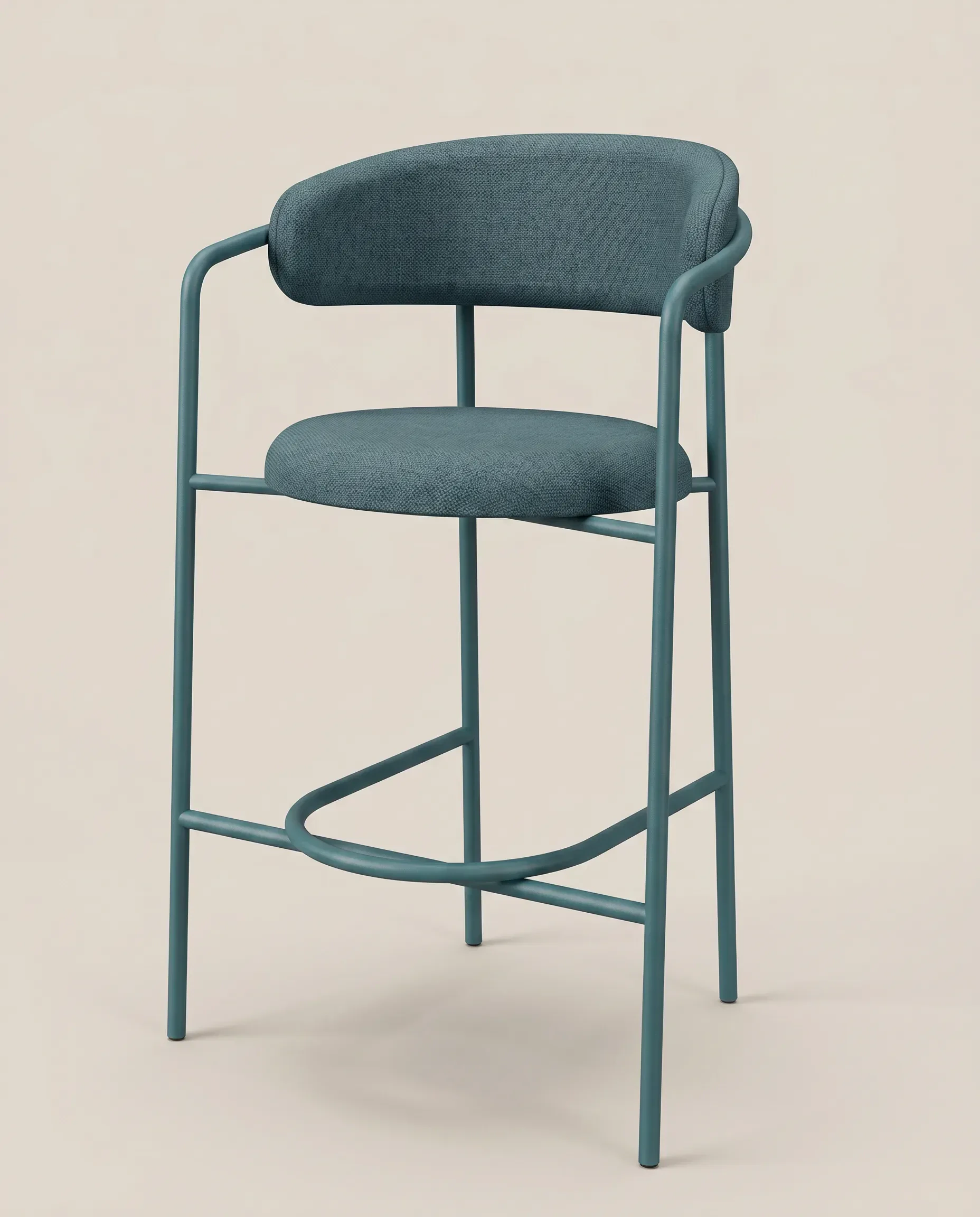 Bar stool in metal