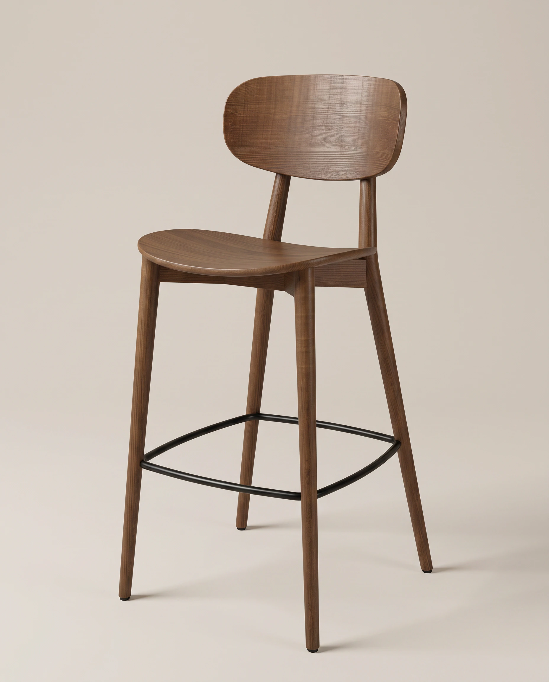Mira Bar stool in wood