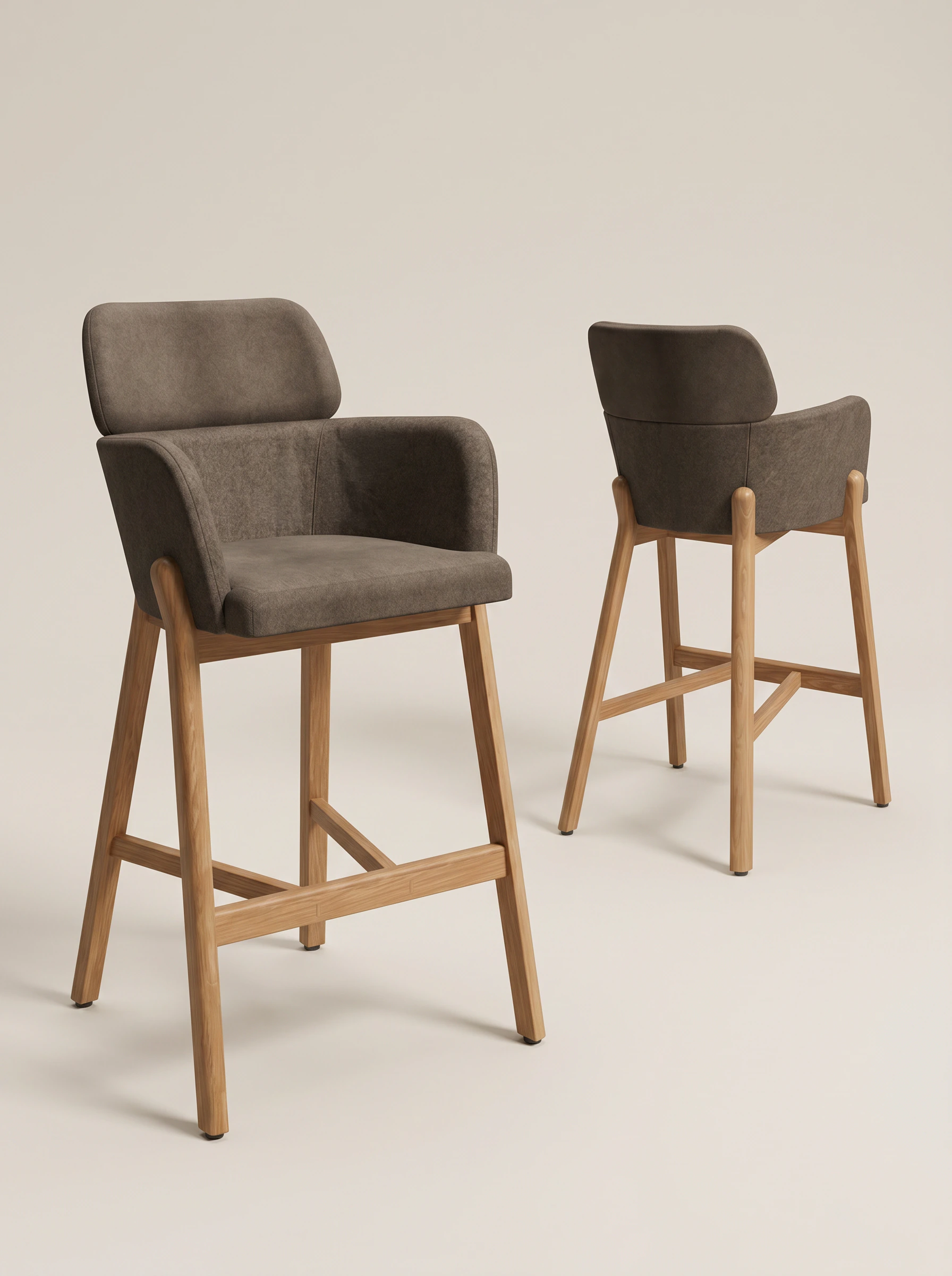 Bar stool in Wood